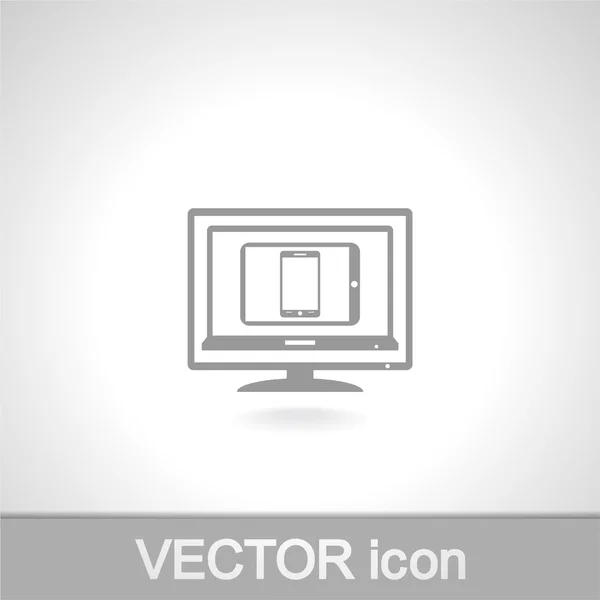 Set of electronic devices icon — Stock Vector