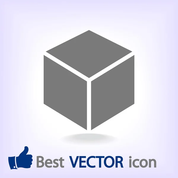 Icône cube — Image vectorielle