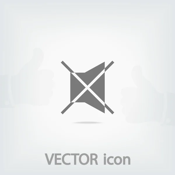 Silencio icono símbolo — Vector de stock