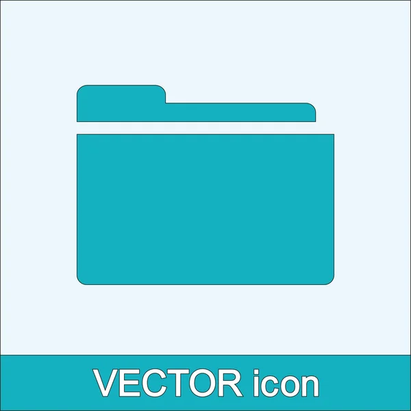 Icono de carpeta — Vector de stock