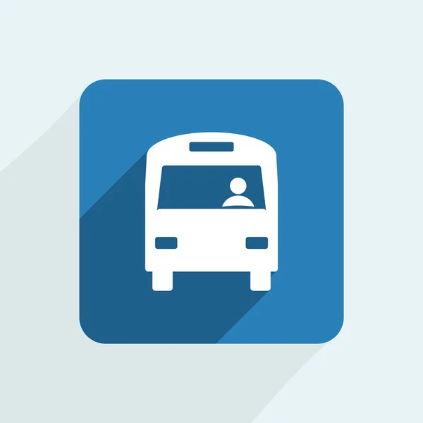 Ilustración del icono del autobús — Vector de stock