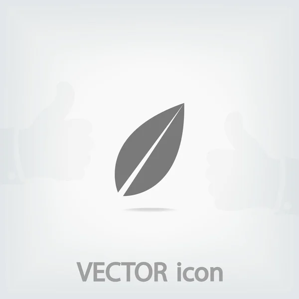 Blad pictogram — Stockvector