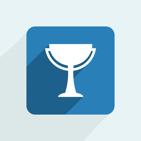 Winnaar, trofee symboolpictogram — Stockvector