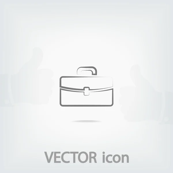 Icono del maletín — Vector de stock