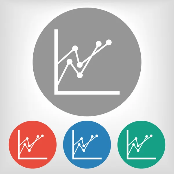 Infographic, grafiek pictogram — Stockvector