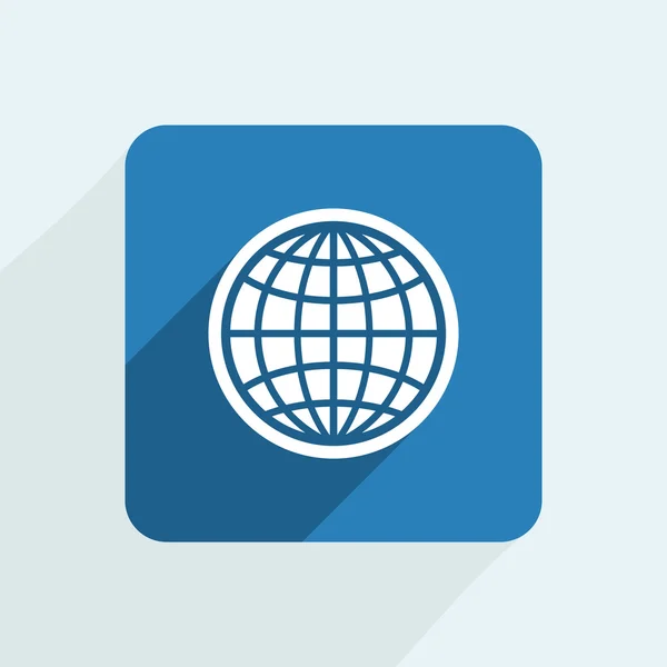Ilustração do ícone do globo — Vetor de Stock