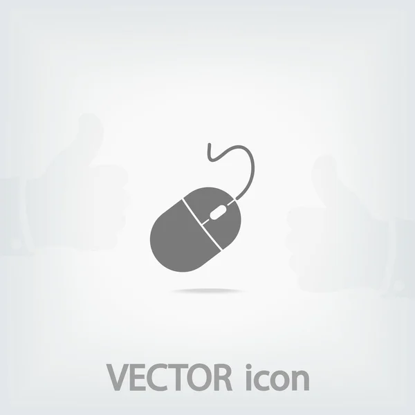 Icono del ratón ordenador — Vector de stock