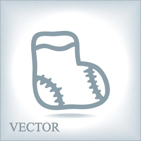 Ícone de meias crianças — Vetor de Stock