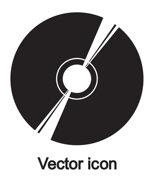 Illustration d'icônes CD ou DVD — Image vectorielle