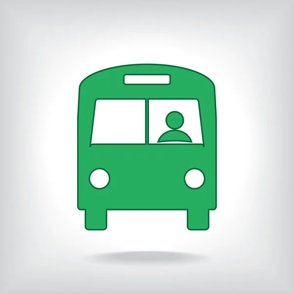 Ilustración del icono del autobús — Vector de stock