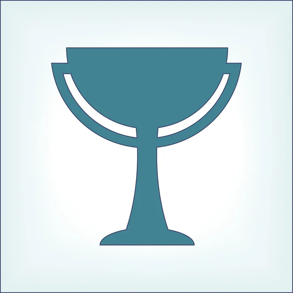 Winnaar, trofee symboolpictogram — Stockvector