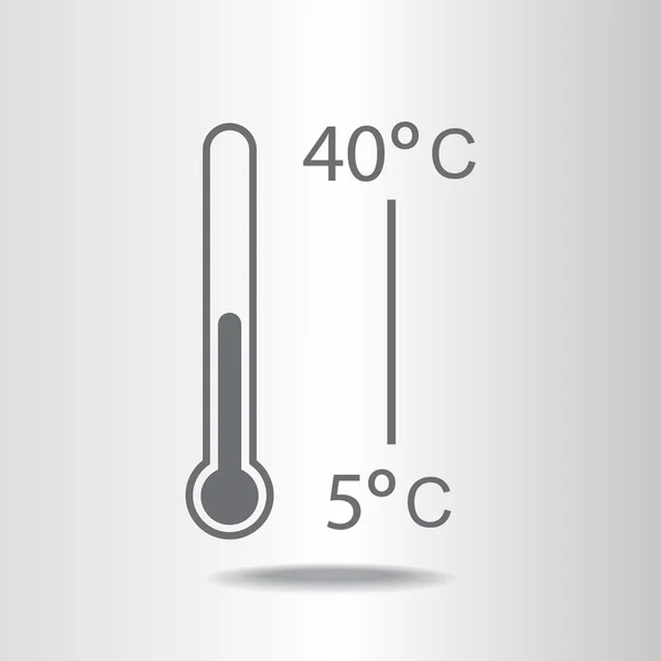 Thermometer-Symbol — Stockvektor