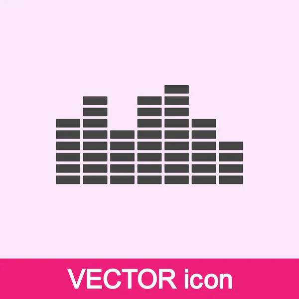 Soundwave music icon — Stock Vector