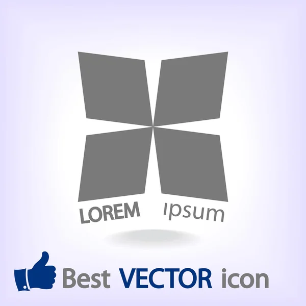Abstraktní obrazce ikona, designový prvek — Stockový vektor