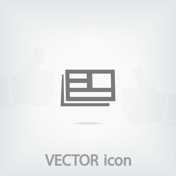 Icono de periódico — Vector de stock