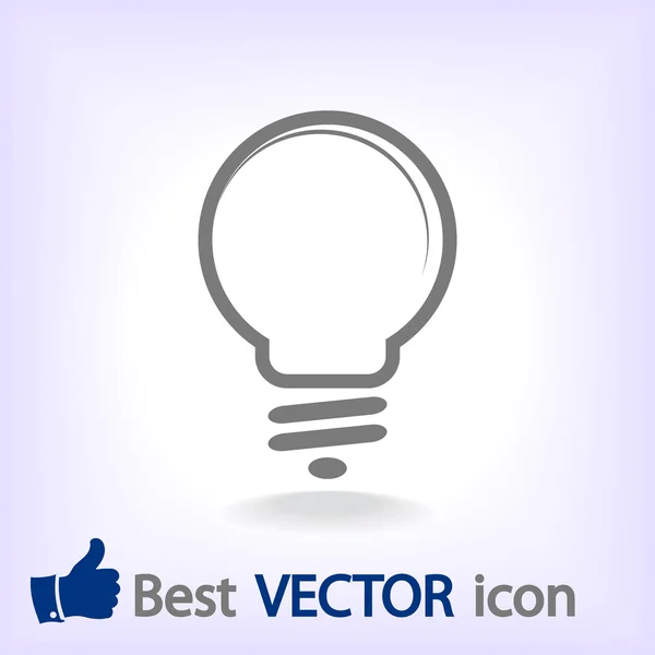 Icono de bombilla — Vector de stock