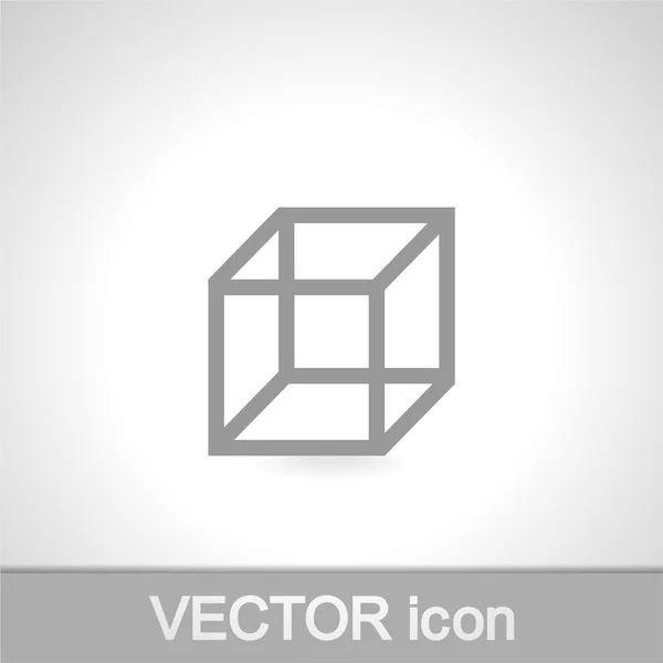 Ícone de cubo — Vetor de Stock