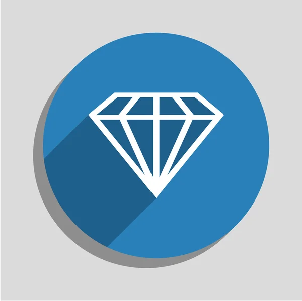 Icono de diamante — Vector de stock