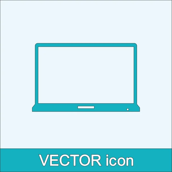 Laptop pictogram — Stockvector