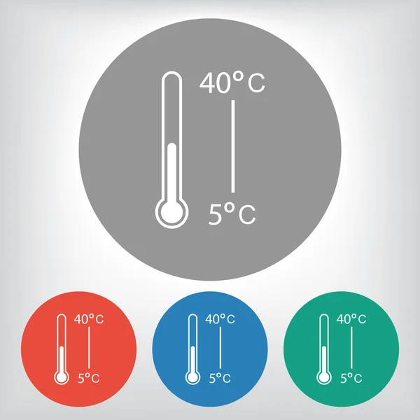 Icono del termómetro — Vector de stock