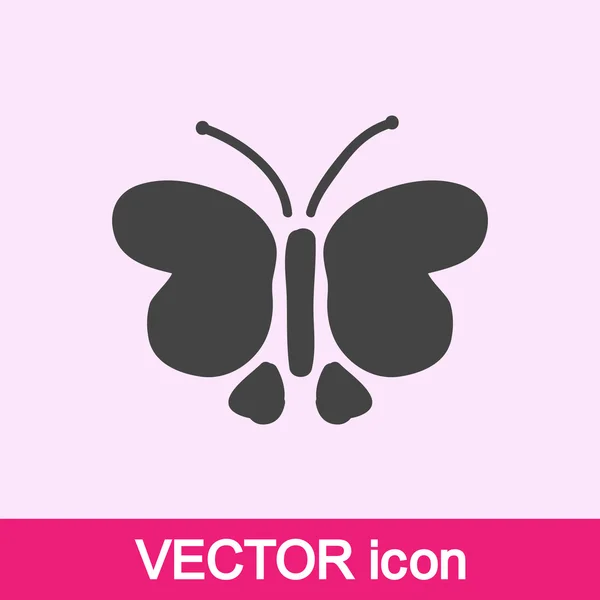 Vlinder-pictogram — Stockvector