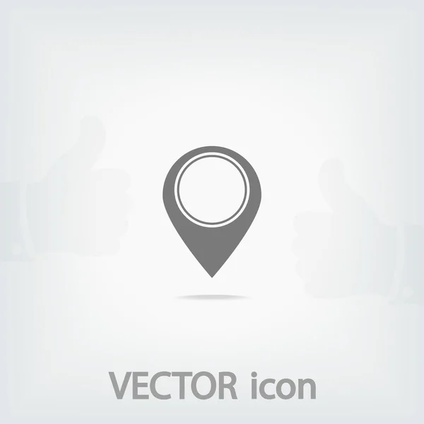 Mapa icono puntero — Vector de stock