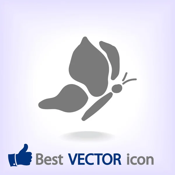Vlinder-pictogram — Stockvector