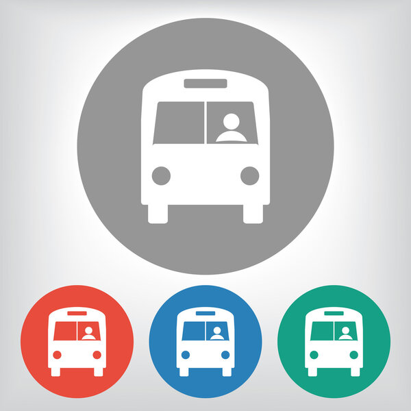 Bus icon illustration.