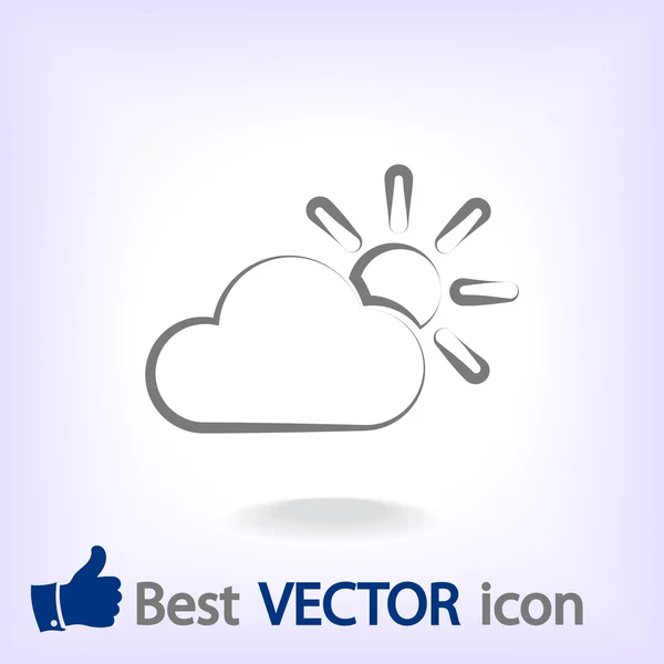 Weather Web icon — Stock Vector