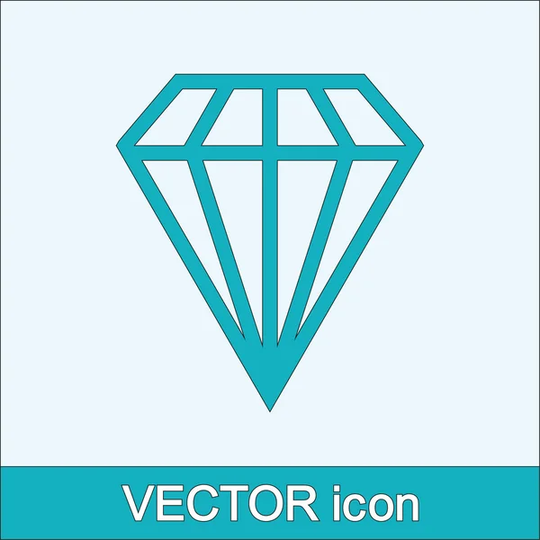 Diamond icon — Stock Vector