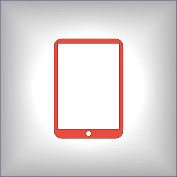 Pictogram van moderne digitale tablet pc — Stockvector