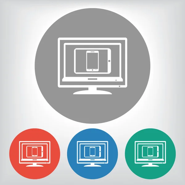 Conjunto de iconos de dispositivos electrónicos — Archivo Imágenes Vectoriales