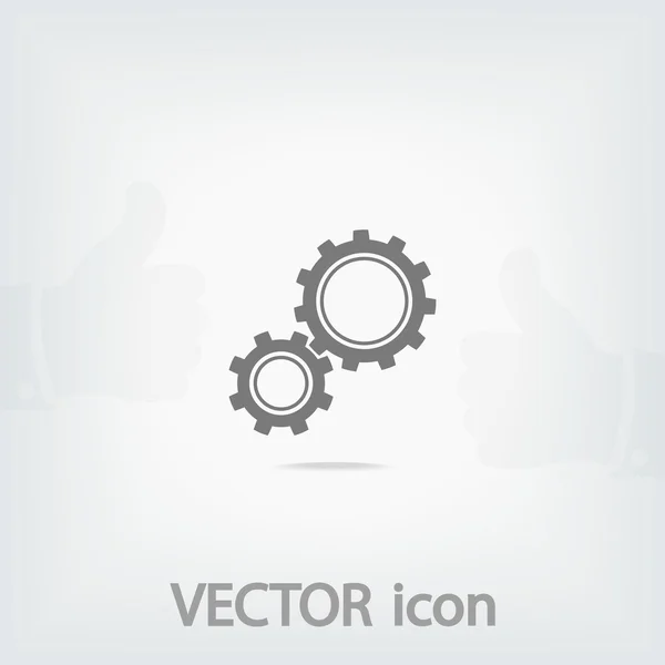 Icono de engranaje ilustración . — Vector de stock