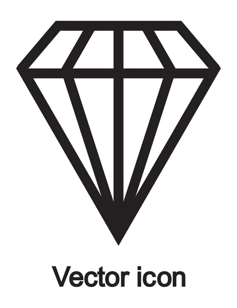 Diamantpictogram — Stockvector