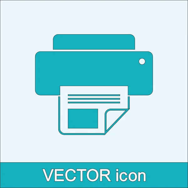Printer icon illustration — Stock Vector