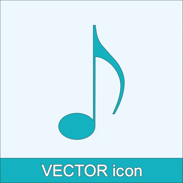 Icono de música — Vector de stock