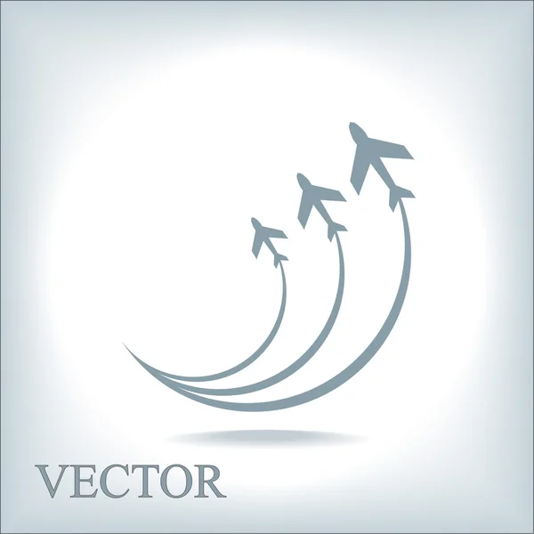 Símbolo del avión — Vector de stock