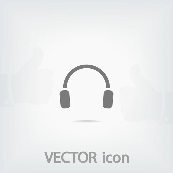 Ikona sluchátek — Stockový vektor