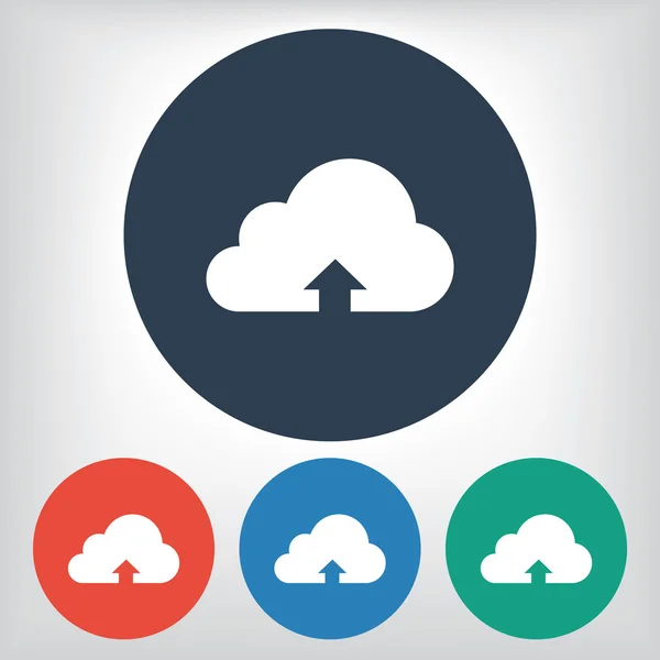 Ícone de ilustração de upload de nuvem —  Vetores de Stock