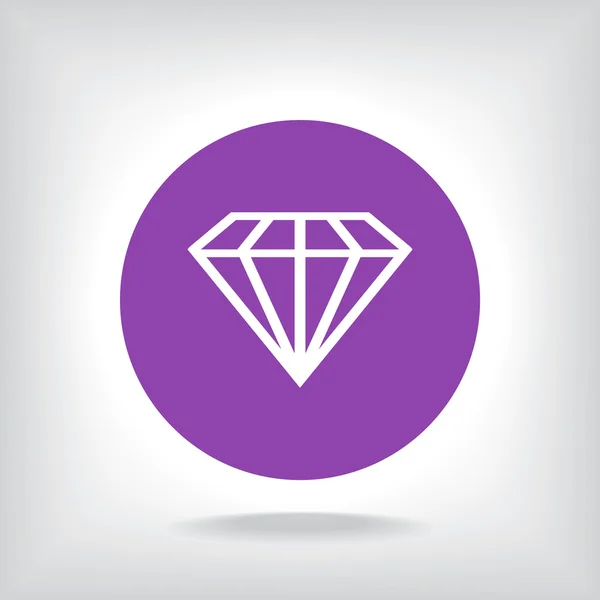 Diamantpictogram — Stockvector