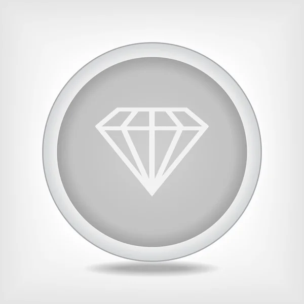 Icono de diamante — Archivo Imágenes Vectoriales