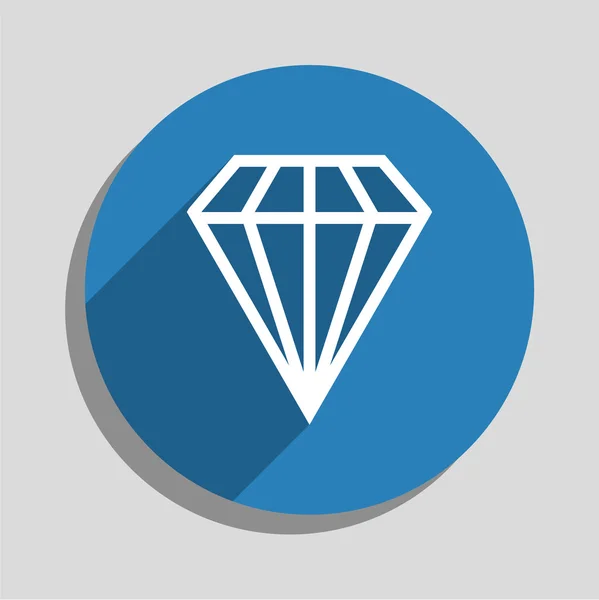 Icono de diamante — Vector de stock