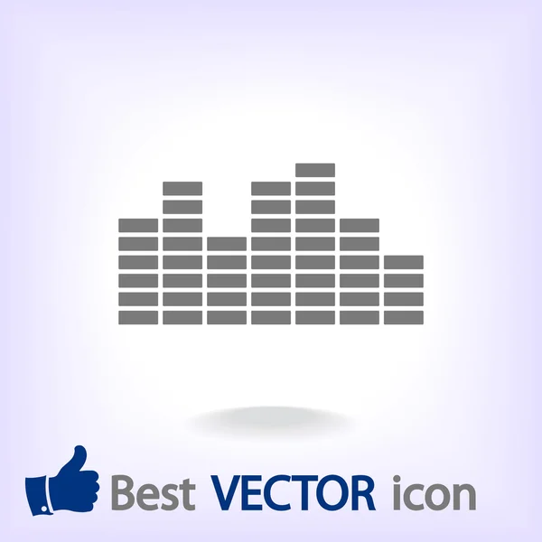 Icono de música Soundwave — Vector de stock