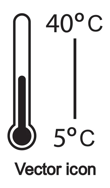 Thermometer-Symbol — Stockvektor