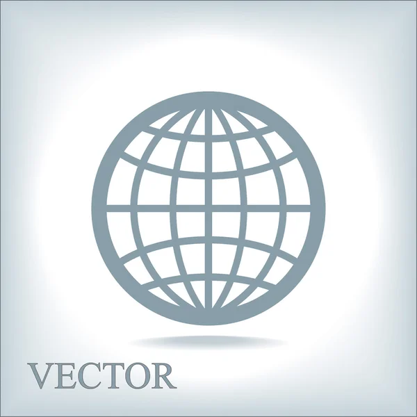 Wereldbol pictogram illustratie — Stockvector