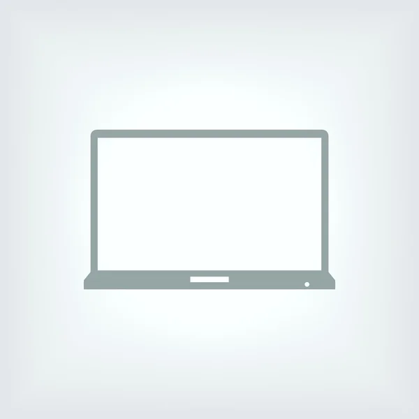 Icona del portatile — Vettoriale Stock