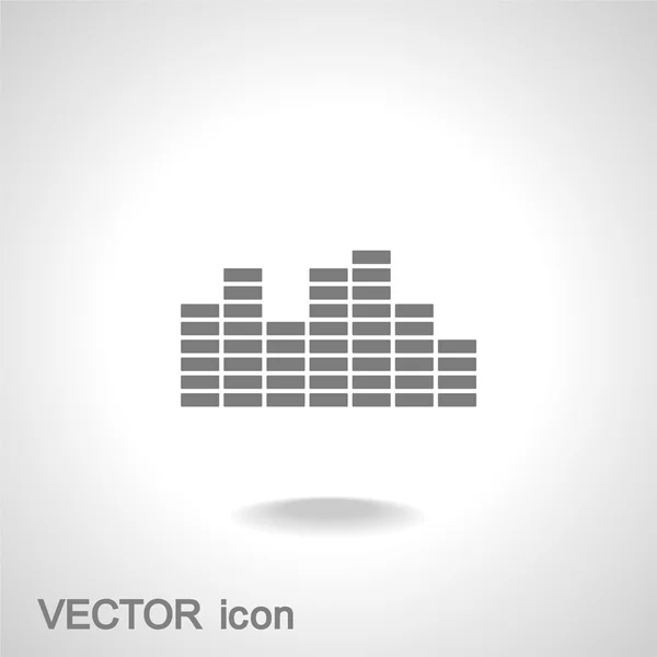 Icono de música Soundwave — Vector de stock