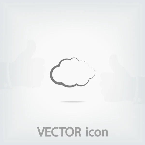 Icône nuage — Image vectorielle