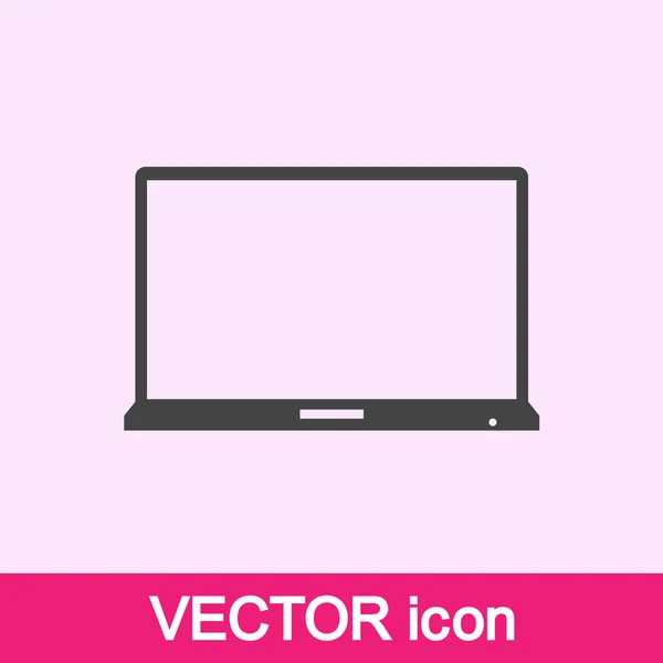 Icono portátil — Vector de stock
