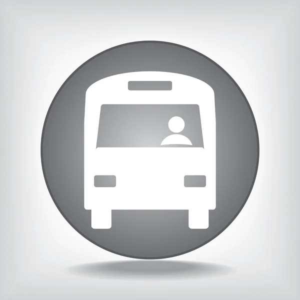 Ilustración del icono del autobús — Vector de stock